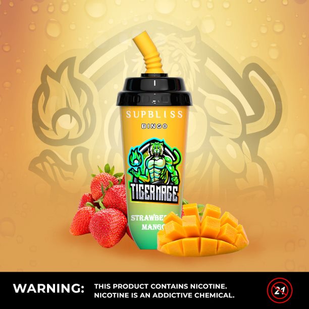 RandM Supbliss Bingo 8000 Vape Pod Device 1Pc Honeydew Melon - RandM vape flavours JF22R257