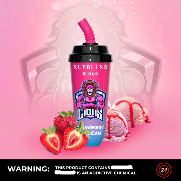 RandM Supbliss Bingo 8000 Vape Pod Device 1Pc Peach Mango - RandM vape Australia review JF22R263
