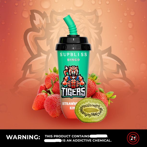 RandM Supbliss Bingo 8000 Vape Pod Device 1Pc Strawberry Ice Cream - RandM vape cheap JF22R256