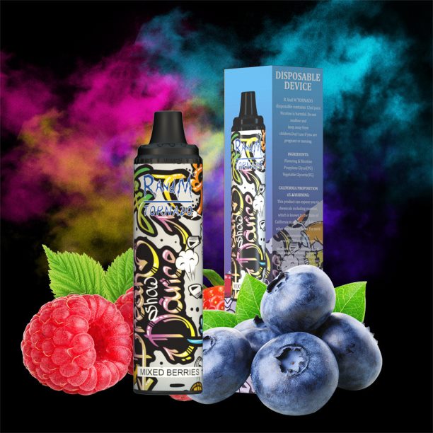 RandM Tornado 6000 Airflow Control Vape Pod Device 1Pc Mixed Berries - RandM vape sale JF22R291
