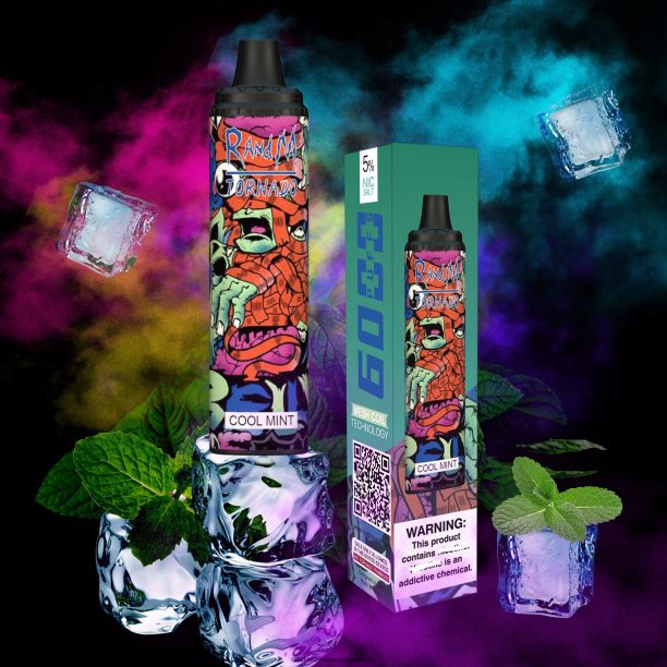 RandM Tornado 6000 Airflow Control Vape Pod Device 1Pc Skittles - RandM tornado Australia JF22R294