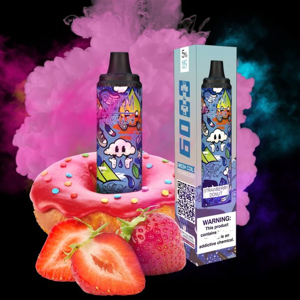 RandM Tornado 6000 Airflow Control Vape Pod Device 1Pc Strawberry Watermelon - RandM tornado 9000 Australia JF22R292