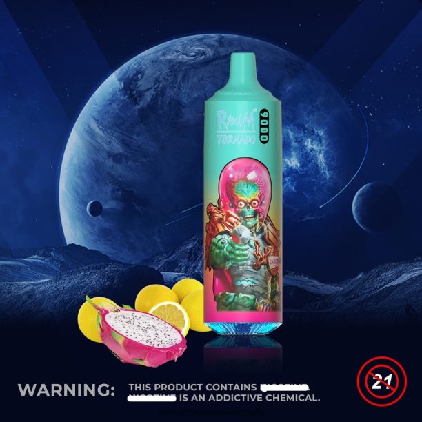 RandM Tornado 9000 Vape Pod Device 1Pc Version 1 Pink Lemonade - RandM tornado 9000 Australia JF22R132