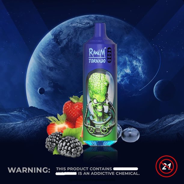 RandM Tornado 9000 Vape Pod Device 1Pc Version 2 Mixed Berries - RandM vape sale JF22R141