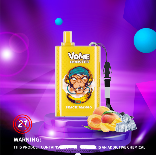 RandM Vome Monster 10000 Airflow Control Vape Pod Device 1Pc Mixed Berries - RandM tornado 7000 Australia JF22R278