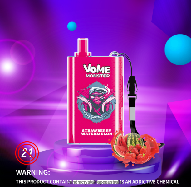 RandM Vome Monster 10000 Airflow Control Vape Pod Device 1Pc Mixed Berries - RandM tornado 7000 Australia JF22R278
