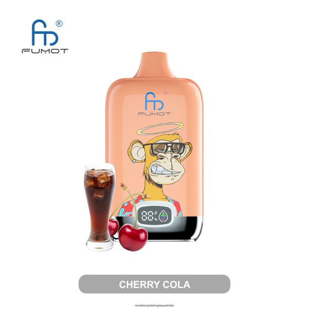 Fumot Original RandM Digital Box 12000 Battery And Liquid Display Vape Device Cherry Cola - RandM vape cheap JF22R16