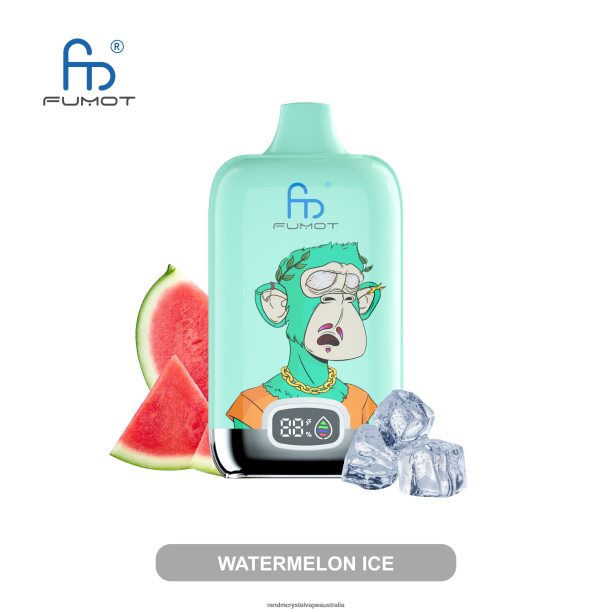 Fumot Original RandM Digital Box 12000 Battery And Liquid Display Vape Device Strawberry Banana - RandM vape cheap JF22R6