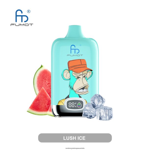Fumot Original RandM Digital Box 12000 Battery And Liquid Display Vape Device Strawberry Banana - RandM vape cheap JF22R6