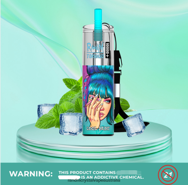 RandM Tornado 10000 Plus Airflow Control Vape Device 1Pc Cool Mint - RandM tornado 9000 Australia JF22R72