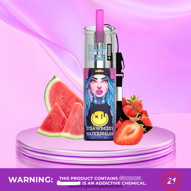 RandM Tornado 10000 Plus Airflow Control Vape Device 1Pc Grape Ice - RandM vape cheap JF22R76