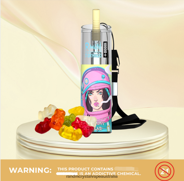 RandM Tornado 10000 Plus Airflow Control Vape Device 1Pc Gummy Bear - RandM tornado Australia JF22R74