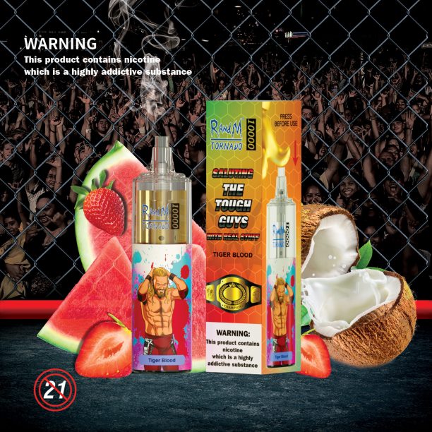 RandM Tornado 10000 Airflow Control Vape Device 1Pc Blueberry Sour Raspberry - RandM vape Melbourne JF22R120