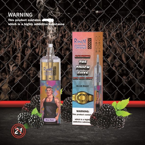 RandM Tornado 10000 Airflow Control Vape Device 1Pc Blueberry Sour Raspberry - RandM vape Melbourne JF22R120