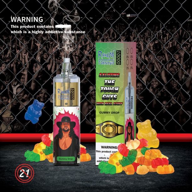 RandM Tornado 10000 Airflow Control Vape Device 1Pc Gummy Drop - RandM vape cheap JF22R106