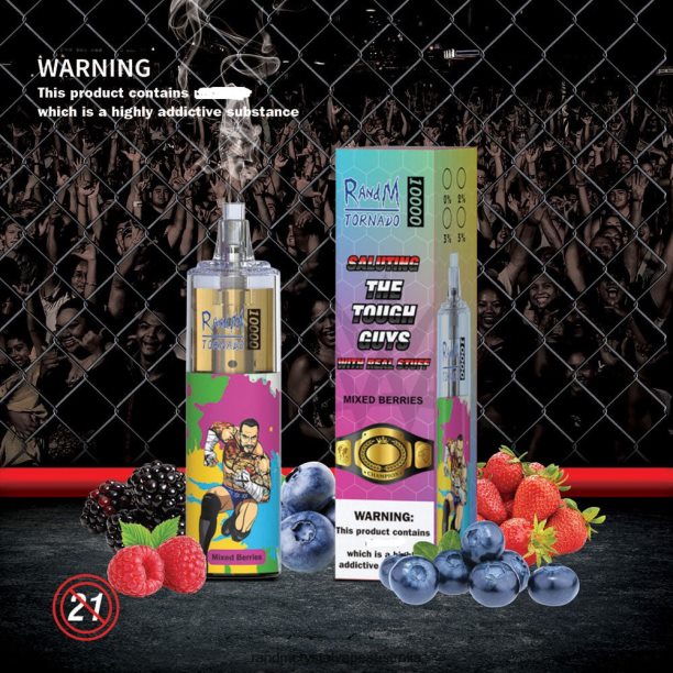 RandM Tornado 10000 Airflow Control Vape Device 1Pc Mixed Berry - RandM vape Sydney JF22R105