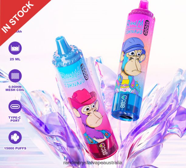 Fumot RandM Tornado 15000 Vape Device With Battery And Ejuice Display Version 1 Vimto - RandM vape cheap JF22R26