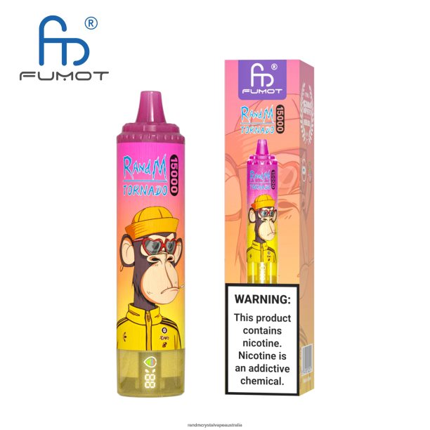 Fumot RandM Tornado 15000 Vape Device With Battery And Ejuice Display Version 1 Vimto - RandM vape cheap JF22R26