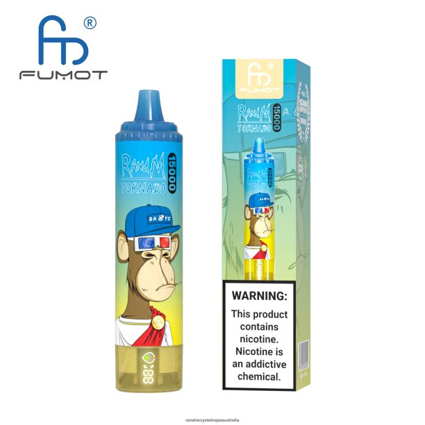 Fumot RandM Tornado 15000 Vape Device With Battery And Ejuice Display Version 1 Vimto - RandM vape cheap JF22R26