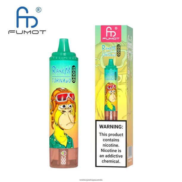 Fumot RandM Tornado 15000 Vape Device With Battery And Ejuice Display Version 1 Vimto - RandM vape cheap JF22R26