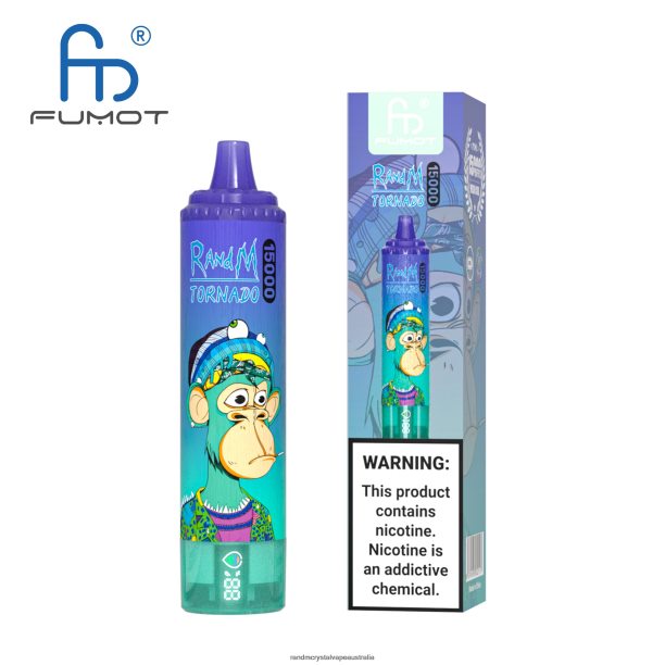 Fumot RandM Tornado 15000 Vape Device With Battery And Ejuice Display Version 1 Vimto - RandM vape cheap JF22R26