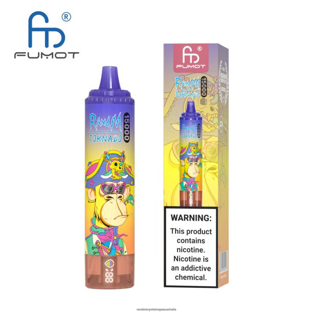 Fumot RandM Tornado 15000 Vape Device With Battery And Ejuice Display Version 1 Vimto - RandM vape cheap JF22R26