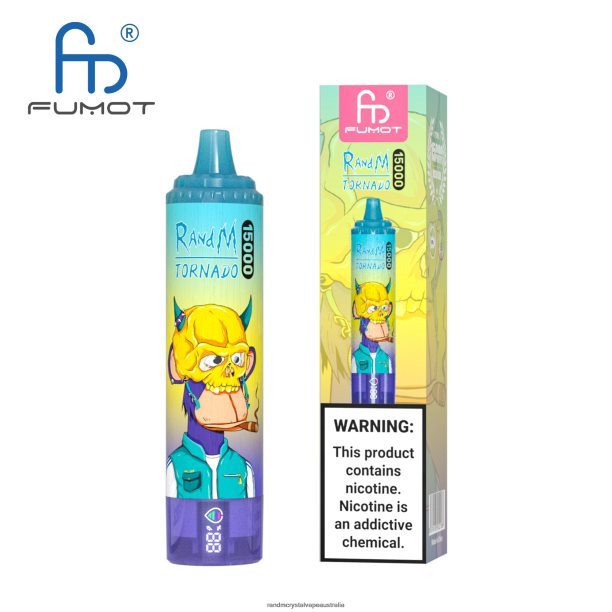 Fumot RandM Tornado 15000 Vape Device With Battery And Ejuice Display Version 1 Vimto - RandM vape cheap JF22R26