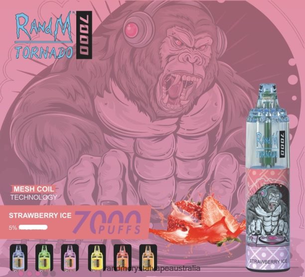 RandM Tornado 7000 Airflow Control Vape Device 1Pc Mixed Berries - RandM vape cheap JF22R176