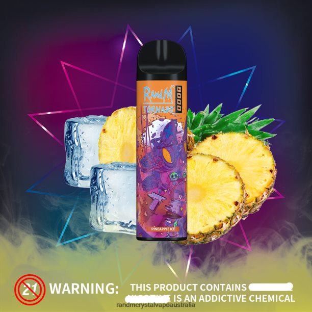 RandM Tornado 8000 Airflow Control Vape Device 1Pc Melon Ice - RandM tornado Australia JF22R244