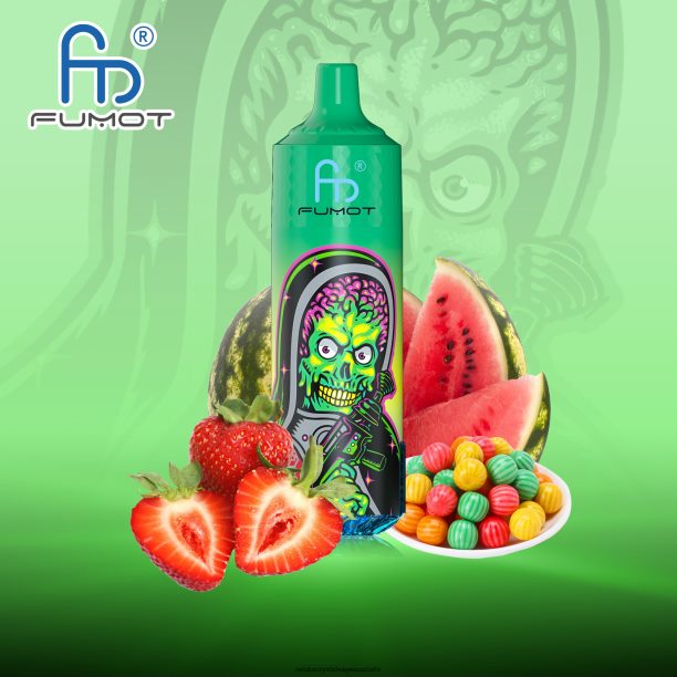 Fumot RandM Tornado 9000 Pro Vape Device With Battery And Ejuice Display Version 1 Strawberry Watermelon Bubblegum - RandM vape sale JF22R201