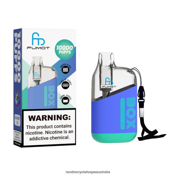 Fumot Original RandM Tornado Box 10000 Airflow Control Vape Device 1Pc Blueberry Ice - RandM vape sale JF22R91