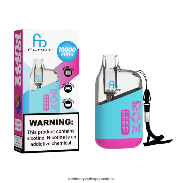 Fumot Original RandM Tornado Box 10000 Airflow Control Vape Device 1Pc Blueberry Raspberry - RandM vape Sydney JF22R95