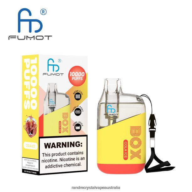 Fumot Original RandM Tornado Box 10000 Airflow Control Vape Device 1Pc Cola Ice - RandM vape Melbourne JF22R100