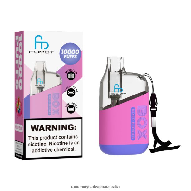 Fumot Original RandM Tornado Box 10000 Airflow Control Vape Device 1Pc Mixed Berries - RandM tornado 7000 Australia JF22R88